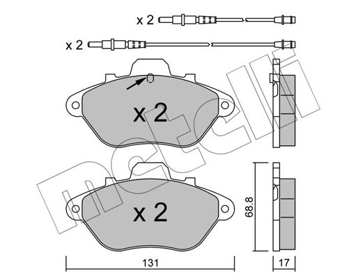 Remblokset Metelli 22-0185-1