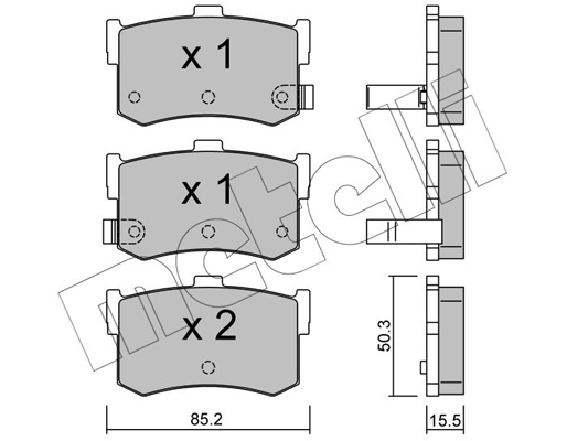 Remblokset Metelli 22-0187-0