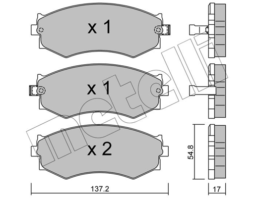 Remblokset Metelli 22-0190-1