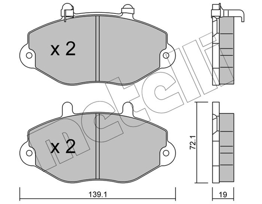 Remblokset Metelli 22-0195-1