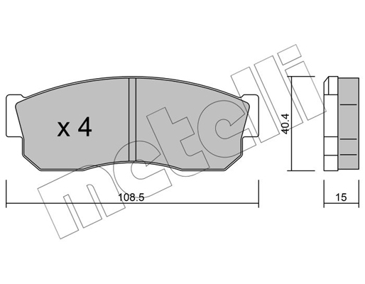 Remblokset Metelli 22-0202-0