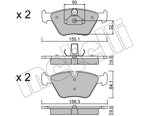 Remblokset Metelli 22-0207-5