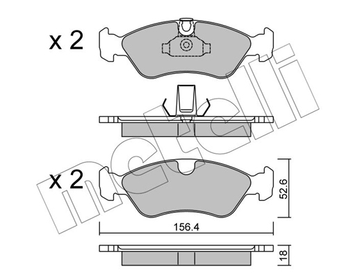 Remblokset Metelli 22-0208-0