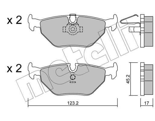 Remblokset Metelli 22-0210-0