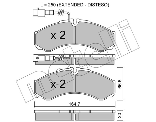 Remblokset Metelli 22-0212-9