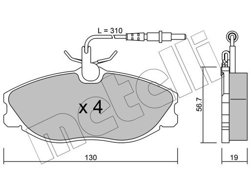 Remblokset Metelli 22-0214-0