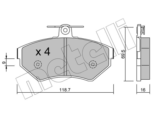 Remblokset Metelli 22-0215-1