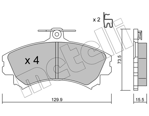 Remblokset Metelli 22-0216-0