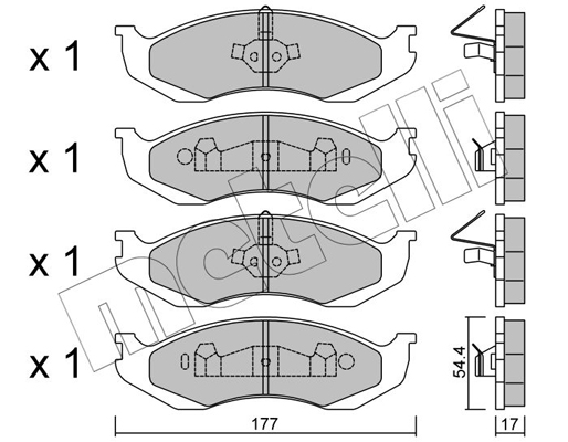 Remblokset Metelli 22-0218-0