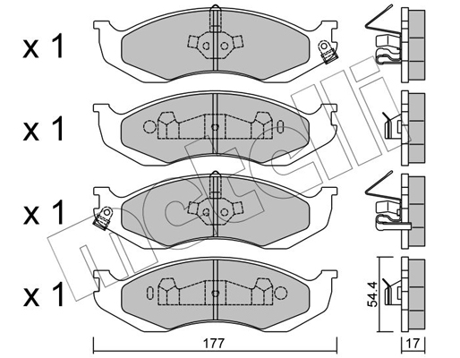 Remblokset Metelli 22-0218-1