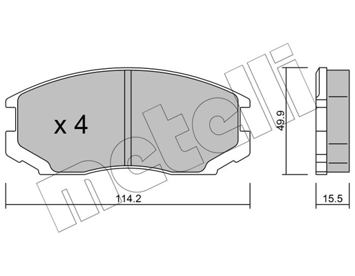 Remblokset Metelli 22-0221-0