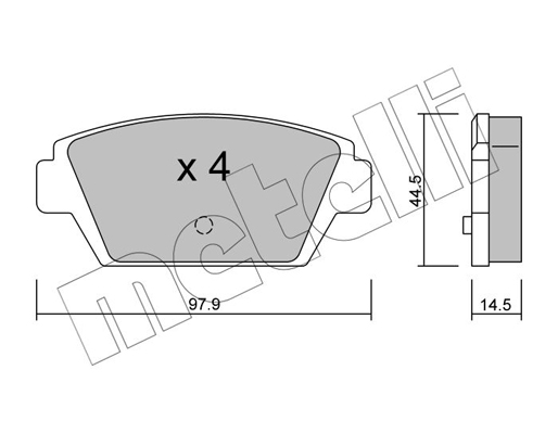 Remblokset Metelli 22-0226-0