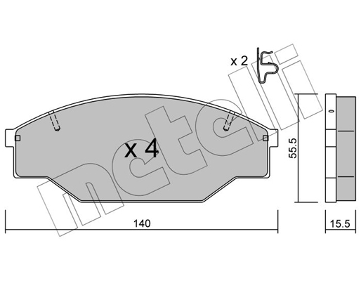 Remblokset Metelli 22-0227-0