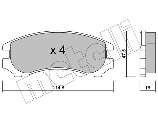 Remblokset Metelli 22-0230-0