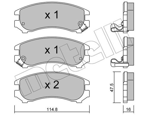 Remblokset Metelli 22-0230-1