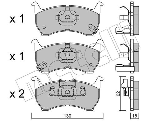 Remblokset Metelli 22-0231-1