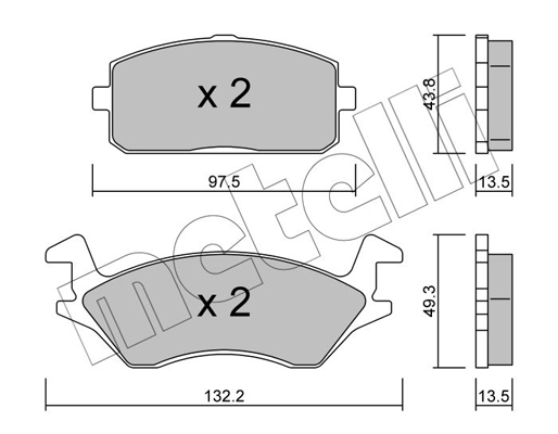 Remblokset Metelli 22-0234-0