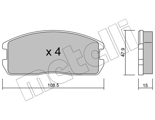 Remblokset Metelli 22-0238-0