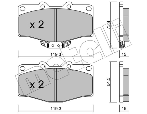 Remblokset Metelli 22-0242-0