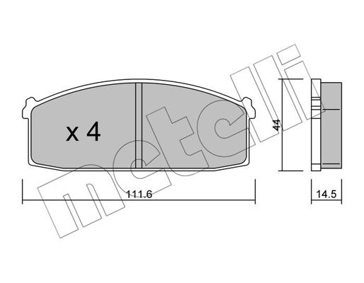 Remblokset Metelli 22-0245-0