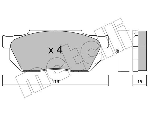 Remblokset Metelli 22-0247-0