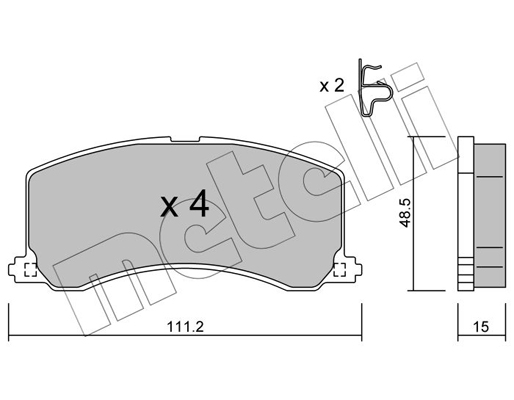 Remblokset Metelli 22-0248-0