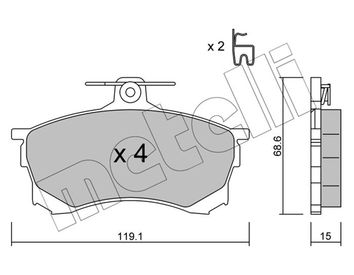 Remblokset Metelli 22-0250-0