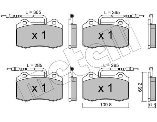 Remblokset Metelli 22-0251-1