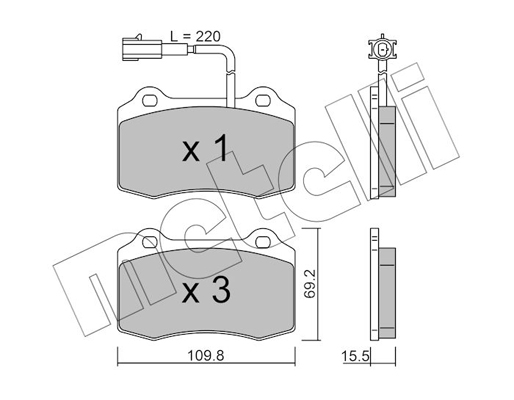 Remblokset Metelli 22-0251-7