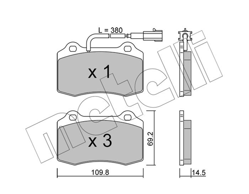 Remblokset Metelli 22-0251-8