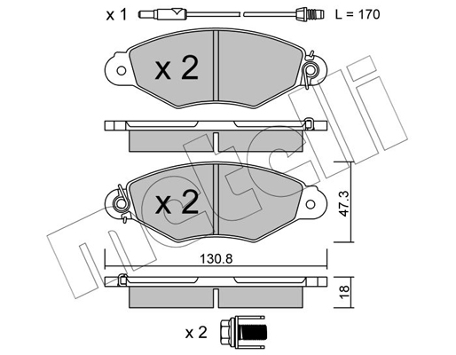 Remblokset Metelli 22-0253-1