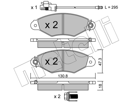 Remblokset Metelli 22-0253-2