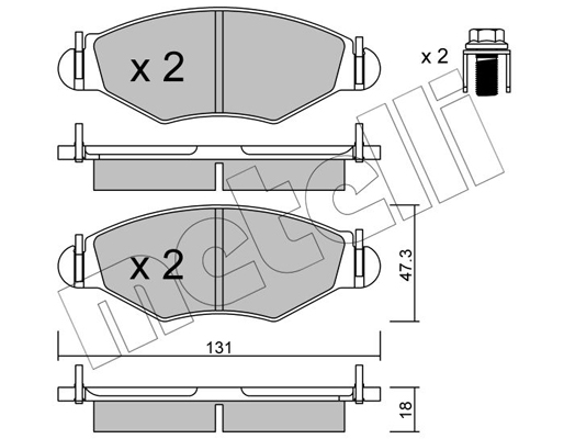 Remblokset Metelli 22-0254-0