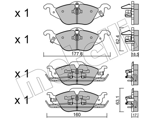 Remblokset Metelli 22-0257-0