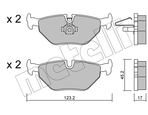 Remblokset Metelli 22-0261-0