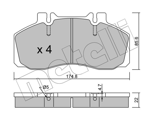 Remblokset Metelli 22-0266-0