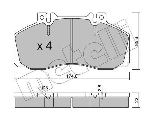 Remblokset Metelli 22-0267-0