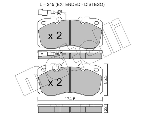 Remblokset Metelli 22-0268-5