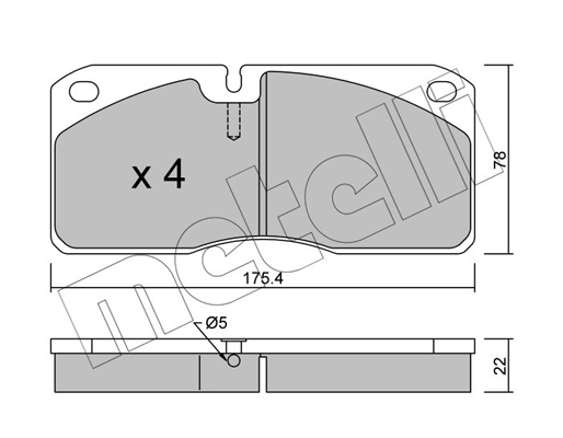 Remblokset Metelli 22-0269-0