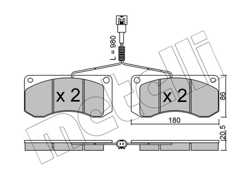 Remblokset Metelli 22-0272-1