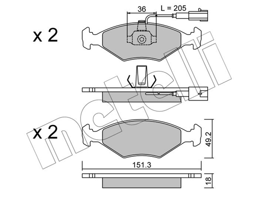 Remblokset Metelli 22-0273-0