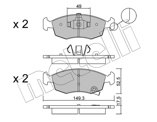 Remblokset Metelli 22-0274-5