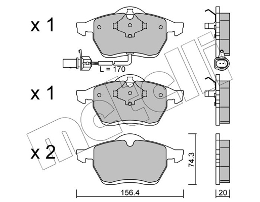 Remblokset Metelli 22-0279-1