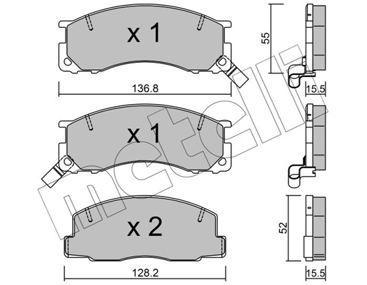 Remblokset Metelli 22-0281-0