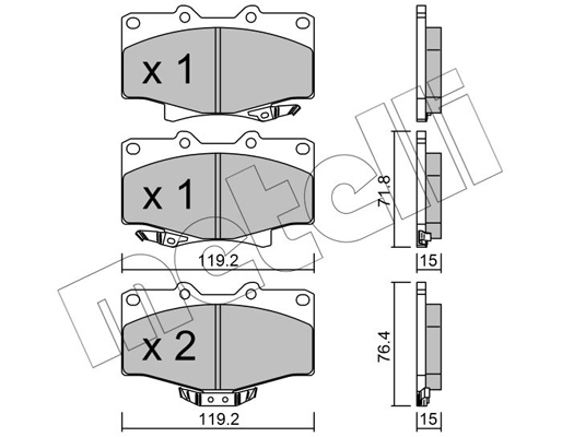 Remblokset Metelli 22-0282-0