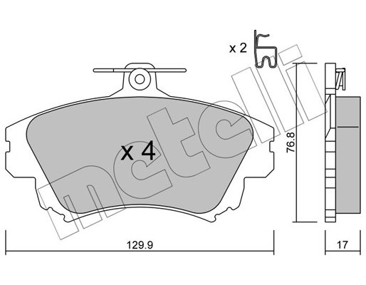 Remblokset Metelli 22-0286-0