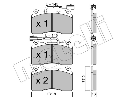 Remblokset Metelli 22-0288-0