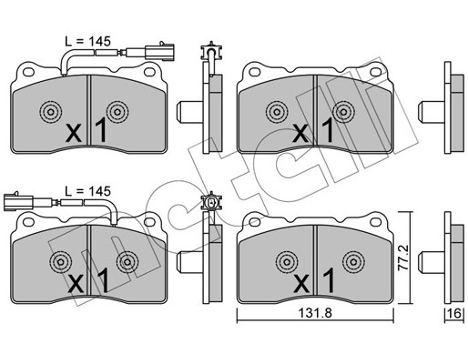 Remblokset Metelli 22-0288-6