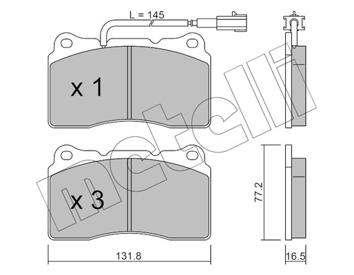 Remblokset Metelli 22-0288-7