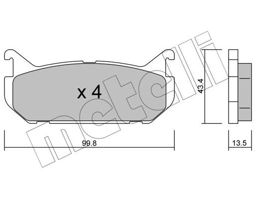 Remblokset Metelli 22-0303-0